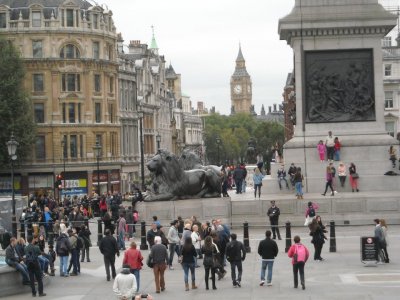 Big Ben z Trafalgar Square